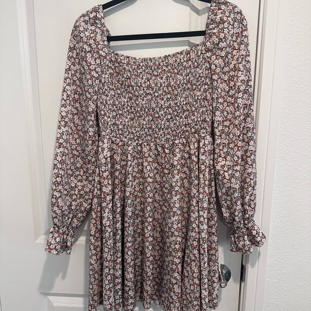 Floral Long Sleeve Dress